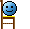 Fall off chair laughing